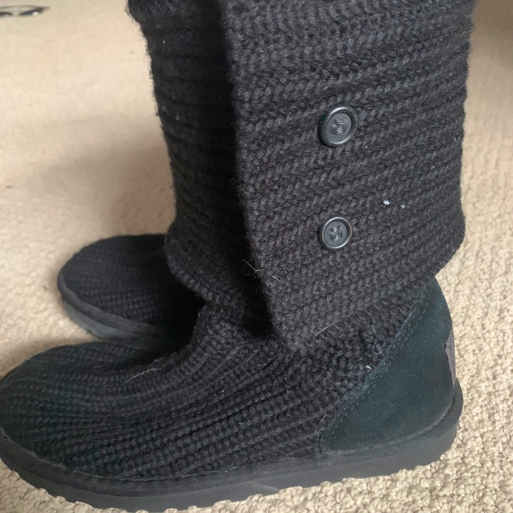 UGG Black Knit boots